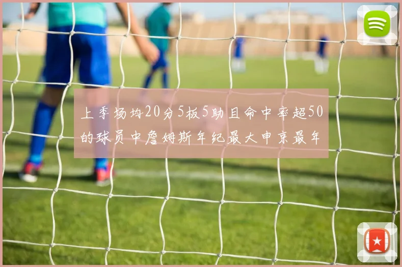 上季场均20分5板5助且命中率超50的球员中詹姆斯年纪最大申京最年轻